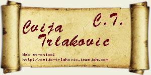 Cvija Trlaković vizit kartica